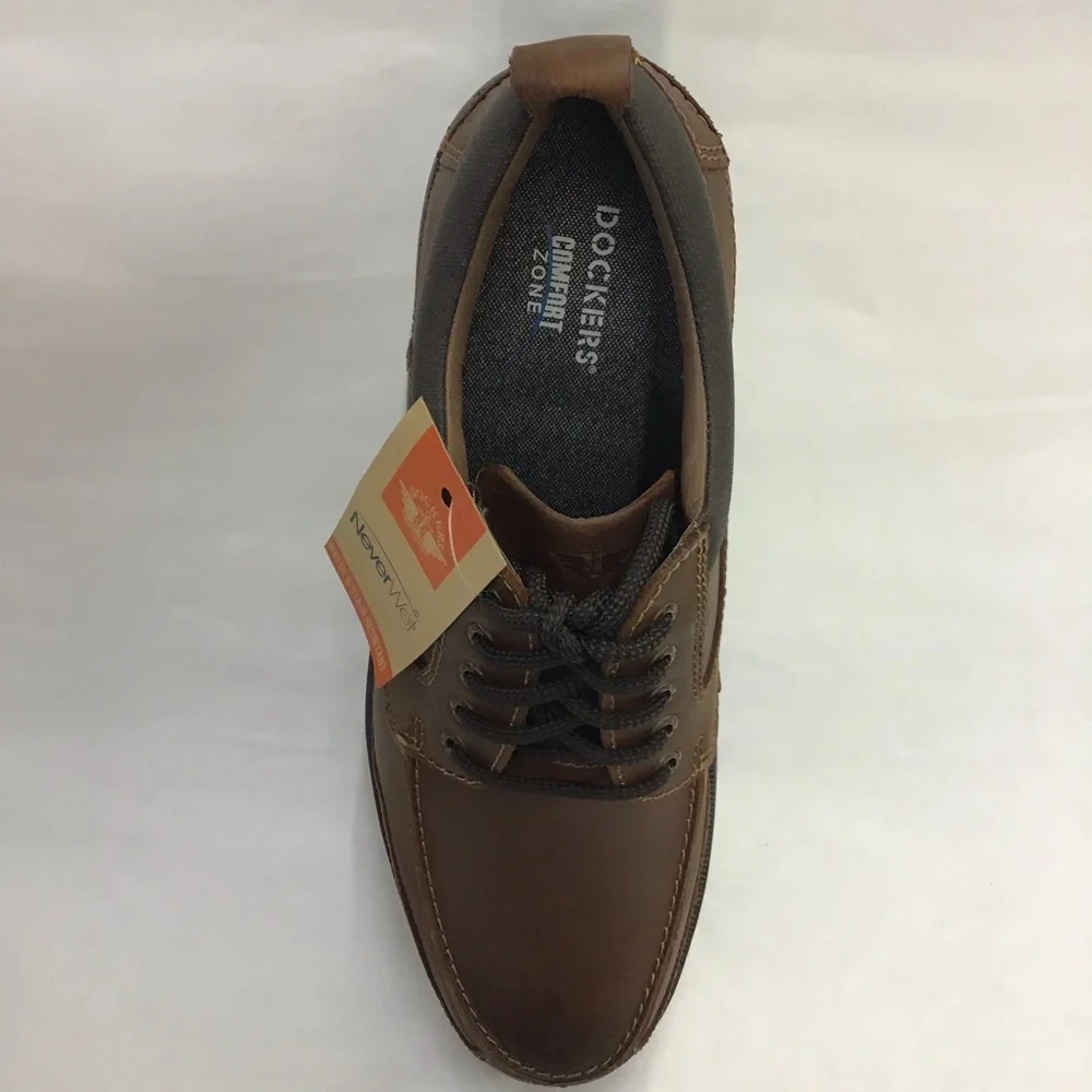 New Dockers Overton Mens Casual Shoes Size 10.5 Cognac Leather 90-40937